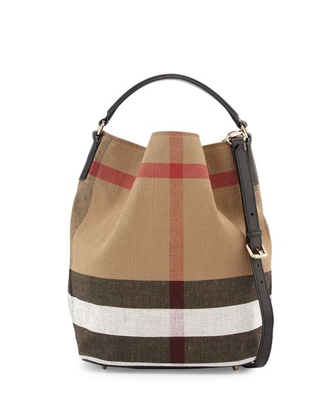 burberry ashby medium check print bucket bag|Burberry Ashby Bags for sale .